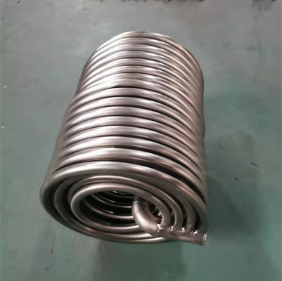 Stainless Steel Coil Tubes 34mm Heat Pump Evaporator Chemical Industry