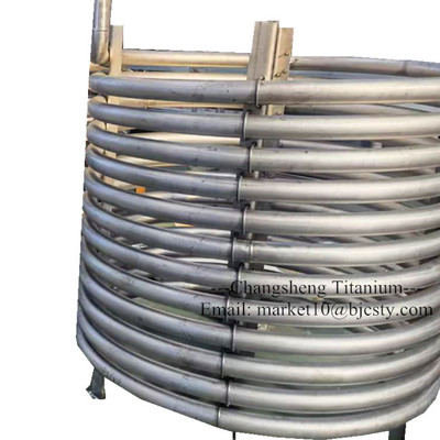 Stainless Steel Coil Tubes 34mm Heat Pump Evaporator Chemical Industry