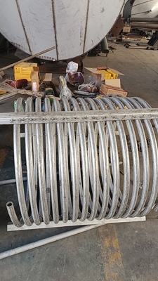 Stainless Steel Coil Tubes 34mm Heat Pump Evaporator Chemical Industry