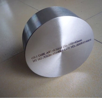 ASTM B348 Titanium Forgings Gr11 Round Disc Ring For Pumps Valve