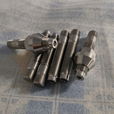 Gr5 titanium bolts and nuts customized PVD anodized color laser marking.