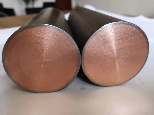 titanium clad copper bar 6.35-44.45mm for electrolysis electroplating hydrometallurgy